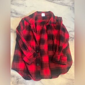 GAP Red and Black Checkered Shirt